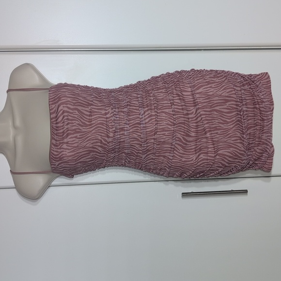 Shein Elegant Pink Zebra Print Dress Size Small - Picture 1 of 10